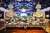 Lustre de Cristal Clássico Cuba Cromado e Cristais Transparente para Sala de Jantar e Buffet