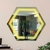 Espelho Moderno Touch Screen Hexagonal com LED Luz Direta Para Banheiro, Penteadeira, Salão de Beleza e Lojas - loja online