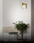 Arandela Moderna Celeste Dourado com LED Integrado para Cabeceira de Cama e Lavabos e Quartos - GMH • A-LUA-GOLD