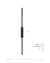 Arandela Moderna Fit Linear Slim Preto 60cm com luz indireta de LED. Lustres Gênesis loja online de Lustres e Iluminação Decorativa