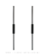 Arandela Moderna Fit Linear Slim preta de 60cm com luz indireta de LED, ideal para quartos, cabeceiras de cama e lavabos. Lustres Gênesis loja online de Lustres e Iluminação Decorativa