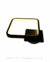Imagem do Arandela Moderna Preto Quadrada de LED para Quarto, Cabeceira de Cama, Lavabo e Corredor - Sindora • DCB03054