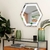 Espelho Moderno Touch Screen Hexagonal com LED Luz Direta Para Banheiro, Penteadeira, Salão de Beleza e Lojas na internet