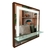 Imagem do Espelho Moderno LED Touch Screen Redondo com Prateleira Para Banheiro, Penteadeira, Salão de Beleza e Lojas