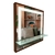 Espelho Moderno LED Touch Screen Losango com Prateleira Para Banheiro, Penteadeira, Salão de Beleza e Lojas
