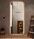 Espelho Moderno Retangular Oval com LED Luz Indireta Para Banheiro, Penteadeira, Salão de Beleza e Lojas - 2022608/500*1500