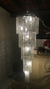 Lustre de Cristal Cascata Ø40cm e altura de 1,20m e 2,00m para Escadas e Casas Pé Direito Duplo na internet