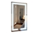 Espelho Moderno Touch Screen Retangular com LED Luz Direta Para Banheiro, Penteadeira, Salão de Beleza e Lojas
