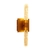 Imagem do Arandela de Cristal Tubo com Bolhas Slim Moderno Dourada Retangular com LED Integrado para Quarto, Sala, Cabeceira de Cama e Lavabo- Sindora •DCB02110