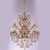 Lustre de Cristal Lovaína Clássico Dourado Cristais Transparente 18 Braços para Casas com Pé Direito Duplo e Buffet - Sindora • DCD00478-12+6 na internet