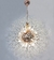 Imagem do Lustre Pendente de Cristal Moderno Sunshine Ø60cm Rose Gold para Quartos, Cabeceira de Cama, Sala de Estar e Lavabo - Sindora •