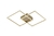 Plafon Moderno Aliance Inox Rose Gold para Sala de Estar, Quarto e Sala de Jantar - Sindora • na internet