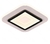Plafon ou Arandela Moderna Furyo Quadrado Preto LED Integrado para Quartos, Sala de Estar, Hall de Entrada e Escritório - Sindora •DCB03062
