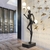 Escultura Malabarista Preta com Globos Fosco Para Hall de Entrada, Sala de Estar e Jardim de Inverno
