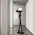 Escultura Equilibrista Preta com Globo Fosco Para Hall de Entrada, Sala de Estar e Jardim de Inverno na internet