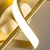 Arandela Moderna Madison de LED Dourado para Quarto, Cabeceira de Cama, Lavabo e Quarto Infantil - Sindora • DCB03104