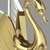 Pendente Moderno Cisne Dourado Brilhante com LED Integrado para Cabeceira de Cama e Lavabos - Sindora • DCD00272 - comprar online