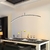 Lustre Pendente de LED Moderno Curve Preto para Sala de Jantar, Quartos, Sala de Estar e Escritórios - loja online