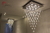 Lustre Plafon de Cristal Quadrado Solfist 45x45 para Sala Jantar, Sala de Estar e Quartos. - loja online