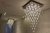 Lustre Plafon de Cristal Quadrado Solfist 35x35 para Sala Jantar, Sala de Estar e Quartos. - loja online