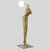 Escultura Riply Preta com Globo Fosco Para Hall de Entrada, Sala de Estar e Jardim de Inverno - SkyLight • SKY-3089CL-PT na internet