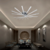 Lustre Plafon LED Astérik Moderno para Quarto e Hall de Entrada