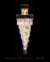 Lustre de cristal Lux Dourado Diâmetro 65cm Com Coroa 1,80m para Casas Pé Direito Duplo e Escadas - comprar online