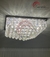 Imagem do Lustre Plafon de Cristal Harion Quadrado 40x40 para Sala de Jantar - Sala de Estar - Quartos e Hall de Entrada.