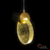 Imagem do Pendente Moderno Popfi Dourado com LED Integrado para Quartos, Cabeceira de Cama, Lavabo e Quarto Infantil - Sindora • DCD02114