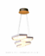 Lustre Pendente de LED Moderno Colmeia Dourado para Sala de Jantar, Quartos, Sala de Estar e Escritórios - Sindora • DCD03180