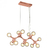 Lustre Pendente Moderno Molécula DNA Base Rose Gold 16 Globos Para Mesa de Jantar e Quartos - StudioLuce • PD1298G - loja online