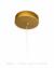 Imagem do Pendente Moderno de LED Sigma Dourado para Cabeceira de Cama, Balcão de Cozinha, Quartos e Lavabo - Sindora • DCD03235