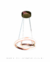Lustre Pendente de LED Moderno Potenza Rose Gold Brilhoso para Sala de Jantar, Quartos, Sala de Estar e Escritórios - Nitrolux • LP-01R - 5218