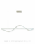 Lustre Pendente de LED Moderno Sigma Branco 120cm para Sala de Jantar, Quartos, Sala de Estar e Escritórios - Sindora • DCD03216 - comprar online