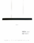 Luminária Pendente Moderno Linear Slim Preto para Sala de Jantar, Quartos, Apartamento e Escritórios - Sindora • DCD03016 - comprar online