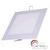 Plafon Painel de Led Embutido de Gesso Quadrado 12W Branco Frio ou Branco Quente (Importado)