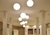 Luminária de Teto Pendente Esfera Branca Ø120cm Para Escadas e Salas de Pé Direito Duplo e Alto. - Lustres Gênesis - A Criação do seu novo Brilho!