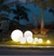 Luminária de Chão Esfera Soleil Branca Ø16cm Para Jardins Externos, Jardim de Inverno e Áreas Internas.