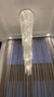 Lustre de Cristal Caracol Espiral Cascata para Casa com Pé Direito Duplo, Sala Pé Direito Alto, Escada e Hall. - loja online