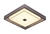 Plafon Moderno Aiko Quadrado 44x44 Dourado para Quartos, Hall, Escritório e Lavabos - Sindora • DCX015065 na internet