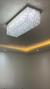 Lustre de Cristal Retangular Zangcham Com Placas 90x30 para Sala de Jantar e Sala de Estar - comprar online