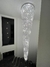 Lustre de Cristal Caracol Espiral Cascata para Casa com Pé Direito Duplo, Sala Pé Direito Alto, Escada e Hall. - comprar online