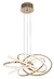 Lustre Pendente Espiral Ø66cm Led Rose Gold para Quartos, Sala de Jantar, Lavabo e Sala de Estar - Sindora • DCD01237 - loja online
