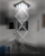 Lustre de Cristal Zafira Quadrado com 2,00 a 4,00 metros Para Casas com Pé Direito Duplo. na internet