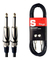 Pack De 3 Cables Stagg Sgc3dl Plug 1/4 3m Deluxe Heavy Duty - comprar online