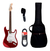 Guitarra Electrica Leonard Le362 Mrd+ Cable+ Corre Y Funda