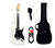 Guitarra Eléctrica Leonard Le362 Wh + Cable + Funda + Correa