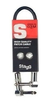 Pack De 3 Cables Interpedal Stagg Spc030ldl Angular 30cm - comprar online