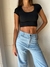 CROP BASICO ALGODON CON LYCRA CUELLO ABIERTO - comprar online