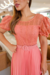 Vestido Longuete Plissado Renda Arrastão com saia em Malha - Sara - loja online